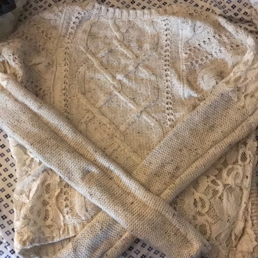Lace Hollister sweater